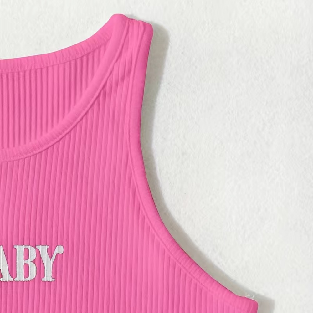 90’s Baby • Crop Tank Top • Hot Pink • Size L (8-10) - Picture 5 of 5